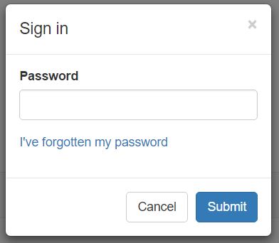 forgot my password link