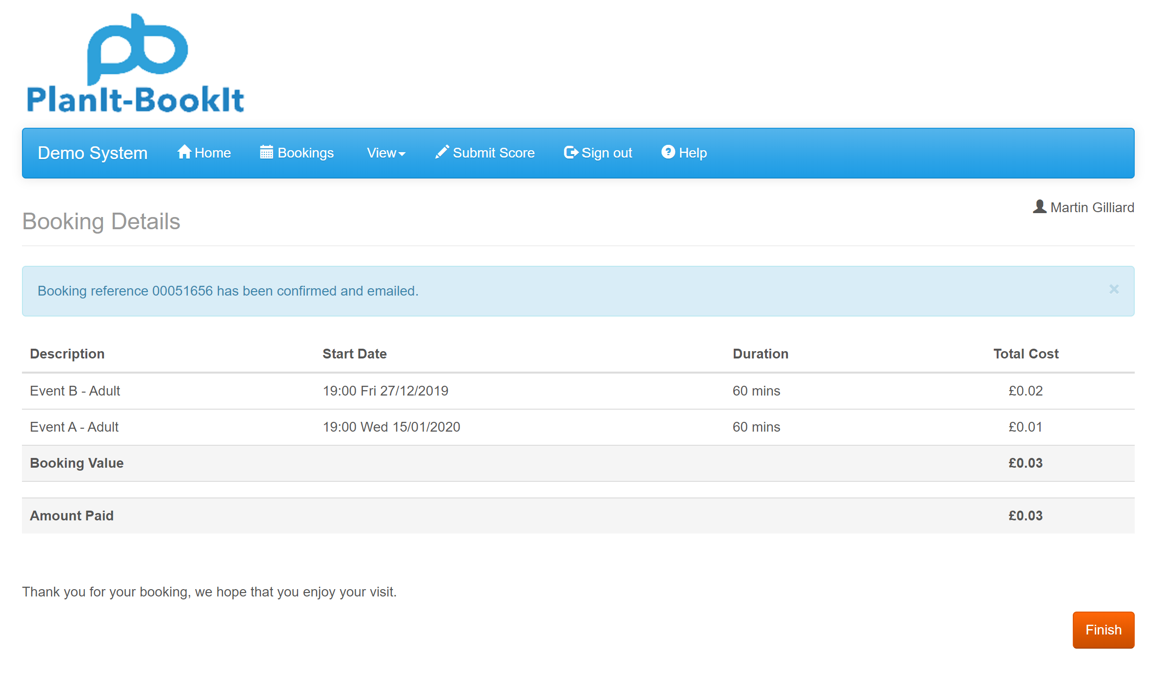 booking-details booking details
