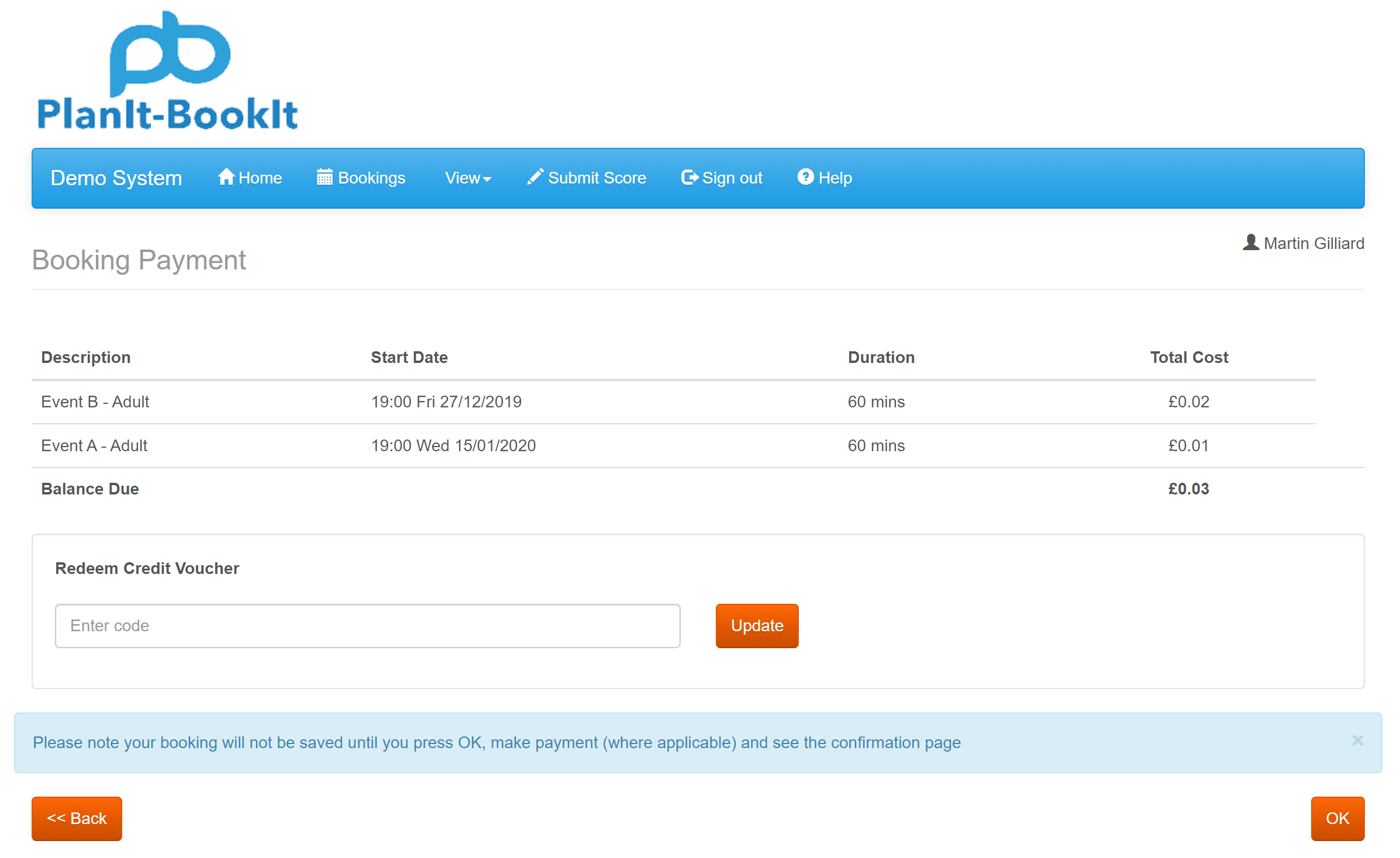 booking-payment booking payment screen