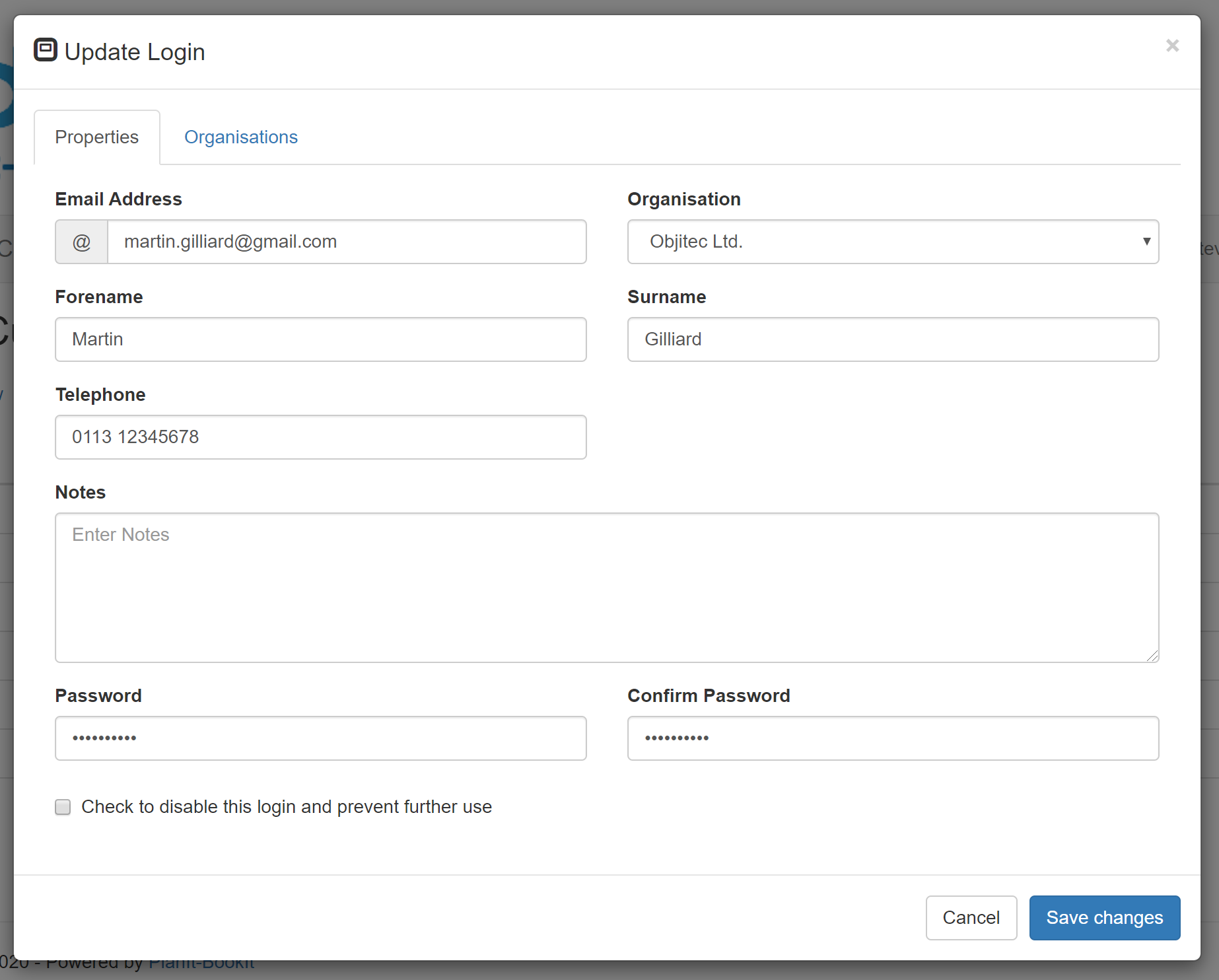 update-login-properties create location